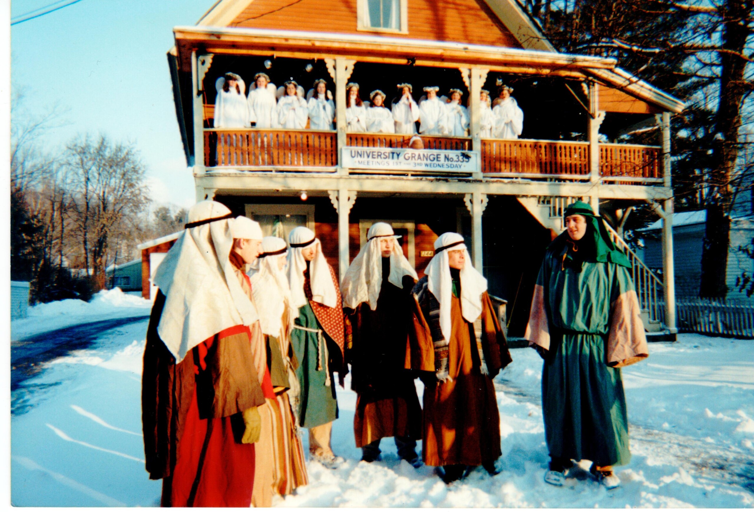 Christmas Pageant angel rehearsal 1991