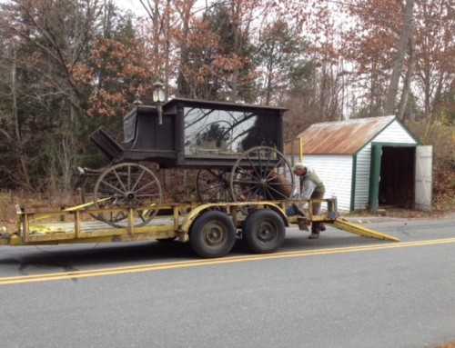 Norwich hearse now at Historical Society